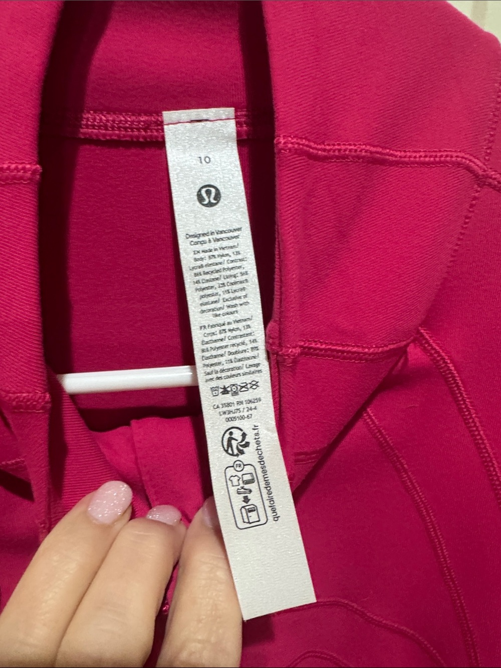 Brand New Lululemon Magenta Active Zip-Up Jacket - Picture 4 of 7